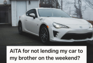Brother Refused To Hand Over His Hard-Earned Car To His Destructive Sibling, So A Simple Request Turned Into A Family Standoff