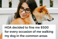 Dog Owner Followed Building Policy To The Letter, But An HOA Power Trip Turned Her Compliance Into A Hefty Fine