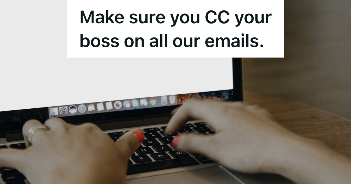 woman typing an email