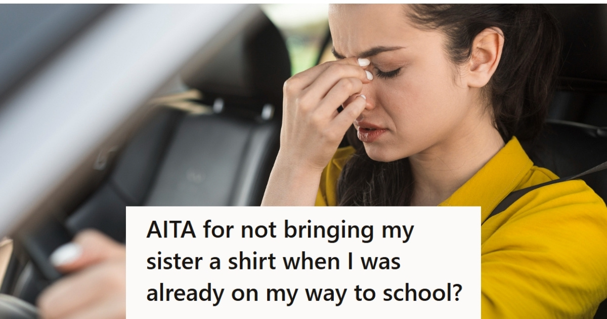 frustrated woman sitting in the car