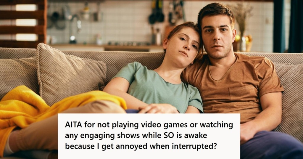 Couple watching TV on the couch