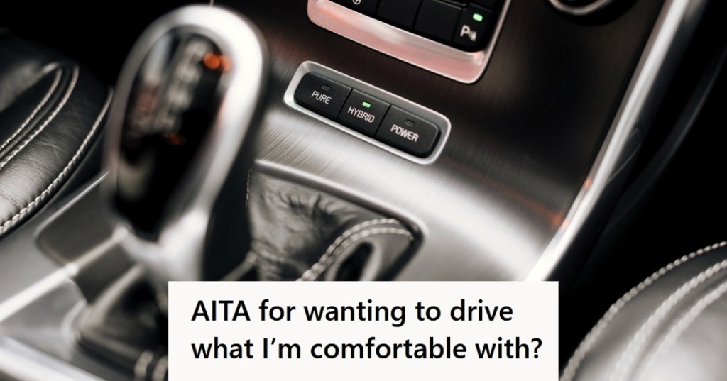 Close up of automatic car interior