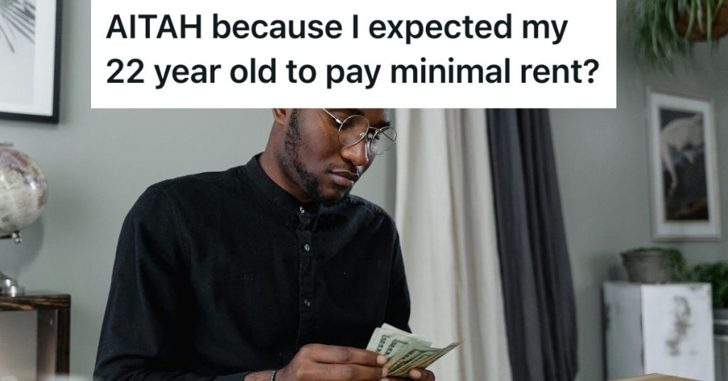 Young man counting money