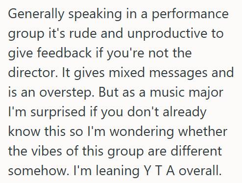 Music Major Gave Pitch Correction Advice To His New Bandmate During Rehearsal, But The Rest Of The Band Called It Rude And Said The Criticism Wasnt Wanted Band 3 Music Major Gave Pitch Correction Advice To His New Bandmate During Rehearsal, But The Rest Of The Band Called It Rude And Said The Criticism Wasnt Wanted