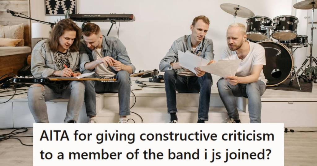 Performance group meeting and trying to work on their music together.
