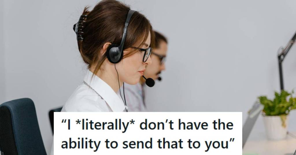 Woman working in a call center, helping customers with banking