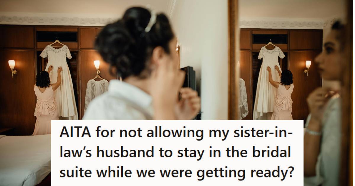 Bride and Bridesmaids getting dressed in the bridal suite