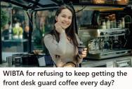 College Student Would Occasionally Buy Coffee For Her Building’s Doorman, But On Mornings She Didn’t Bring Him Any, He Treated Her Differently