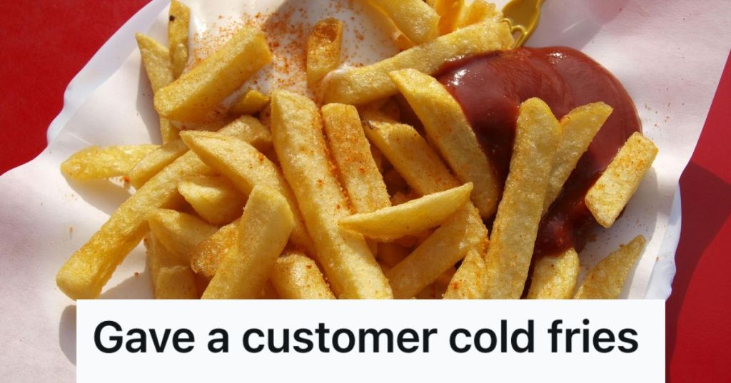 Plate of french fries with ketchup