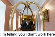 Hotel Front Desk Attendant Was Desperately Trying To Secure A Luggage Cart For A Demanding Guest, So When Another Rude Guest Refused To Give It Up, She Flipped