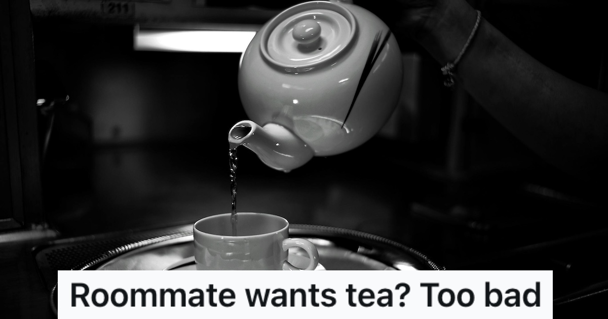 Tea being poured into a cup