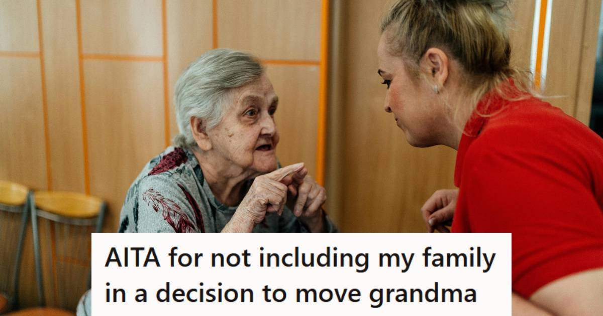 Grandma telling her granddaughter that she wants to move facilities