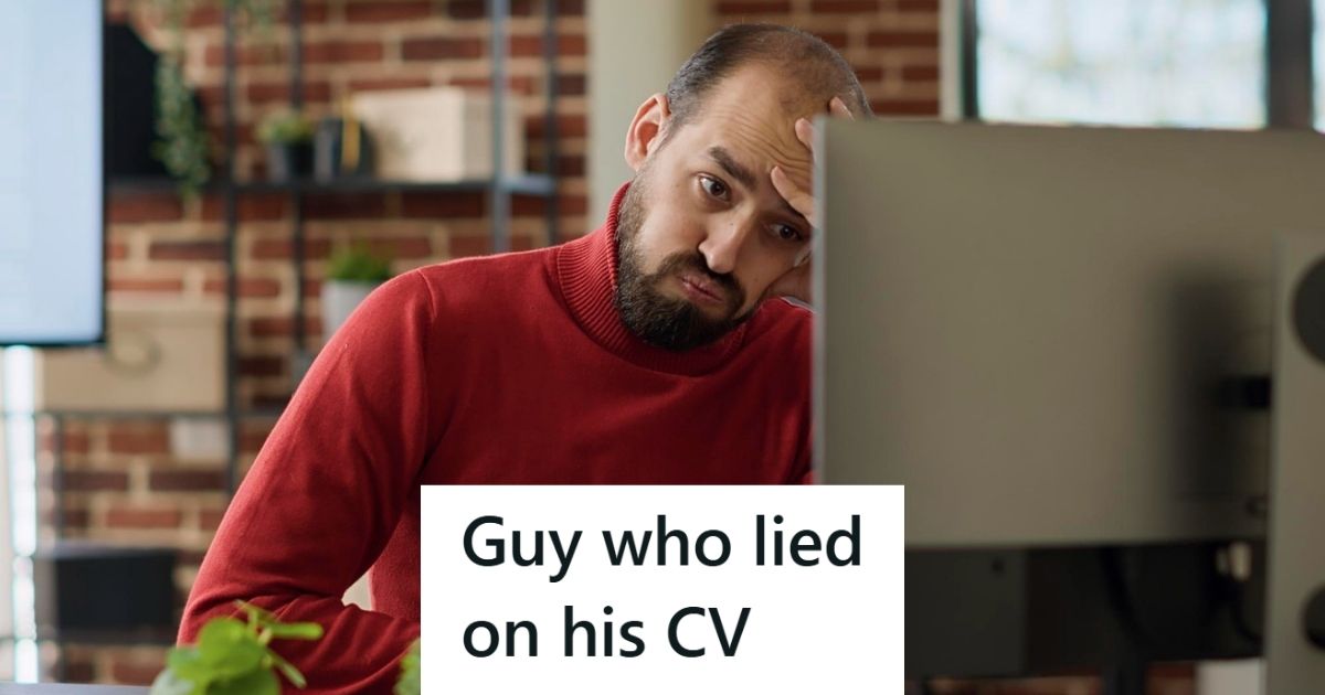 Guy looking stressed at computer