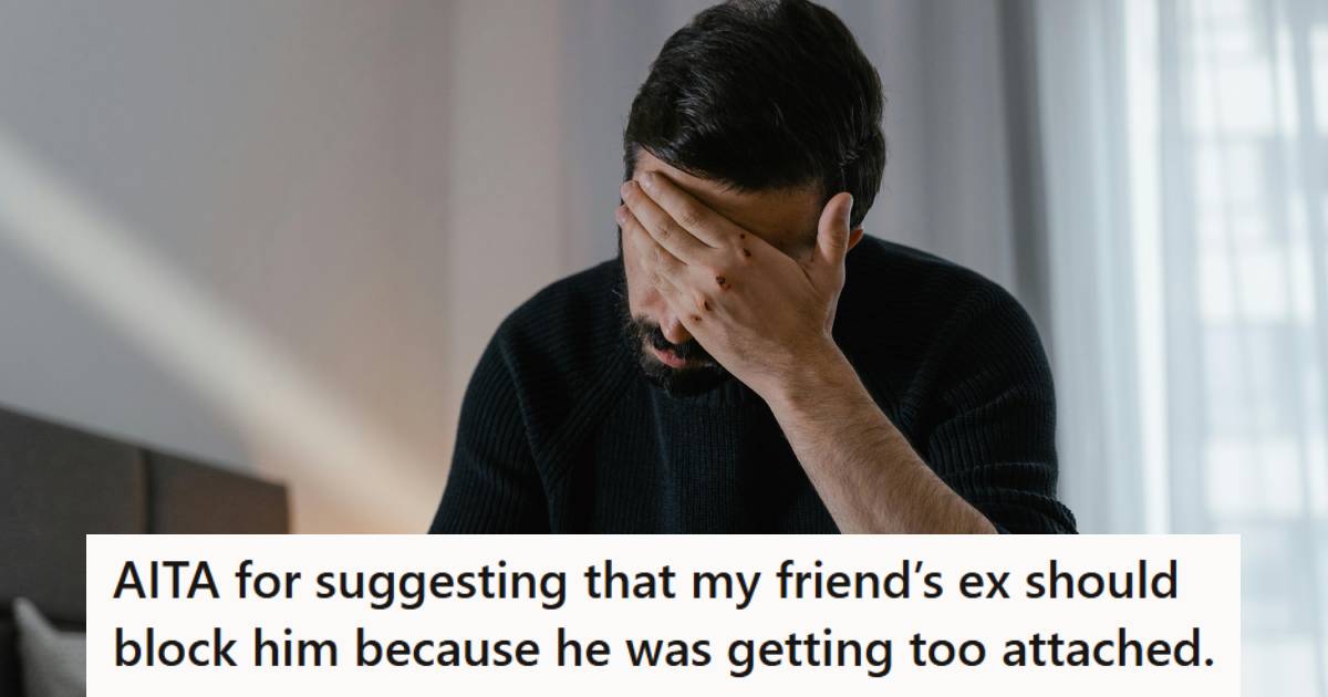 Man holding his forehead because he went behind his BFF's back