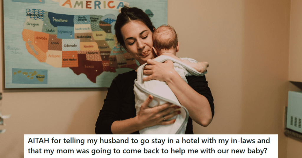 Mother holding a newborn baby
