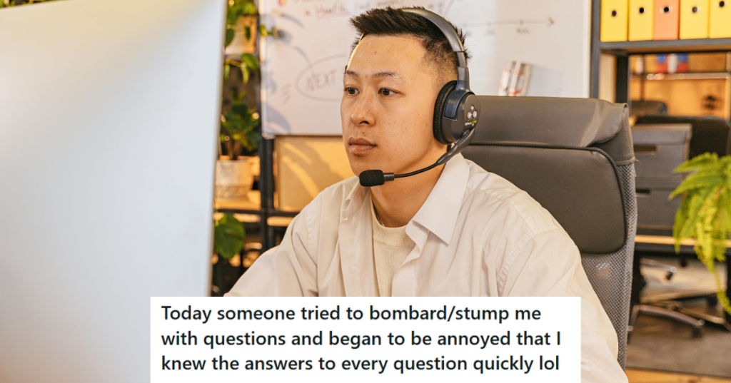 Man in white shirt with a headset