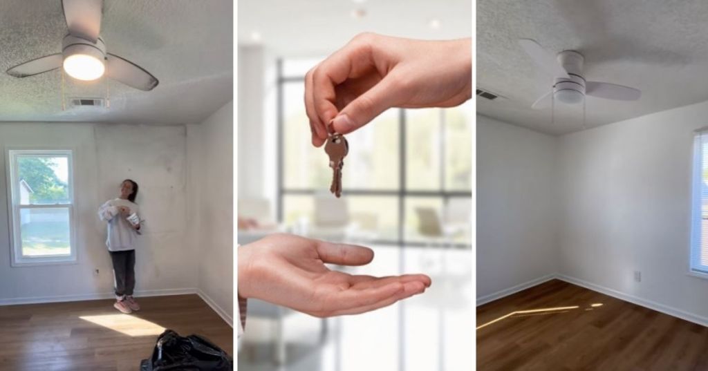 Landlord prepping a house