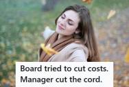 Charity Employee Was Laid Off So The Board Could Cut Costs, But She Walked Away With Thousands In Severance After The Manager Used His Financial Control To Override The Trustees