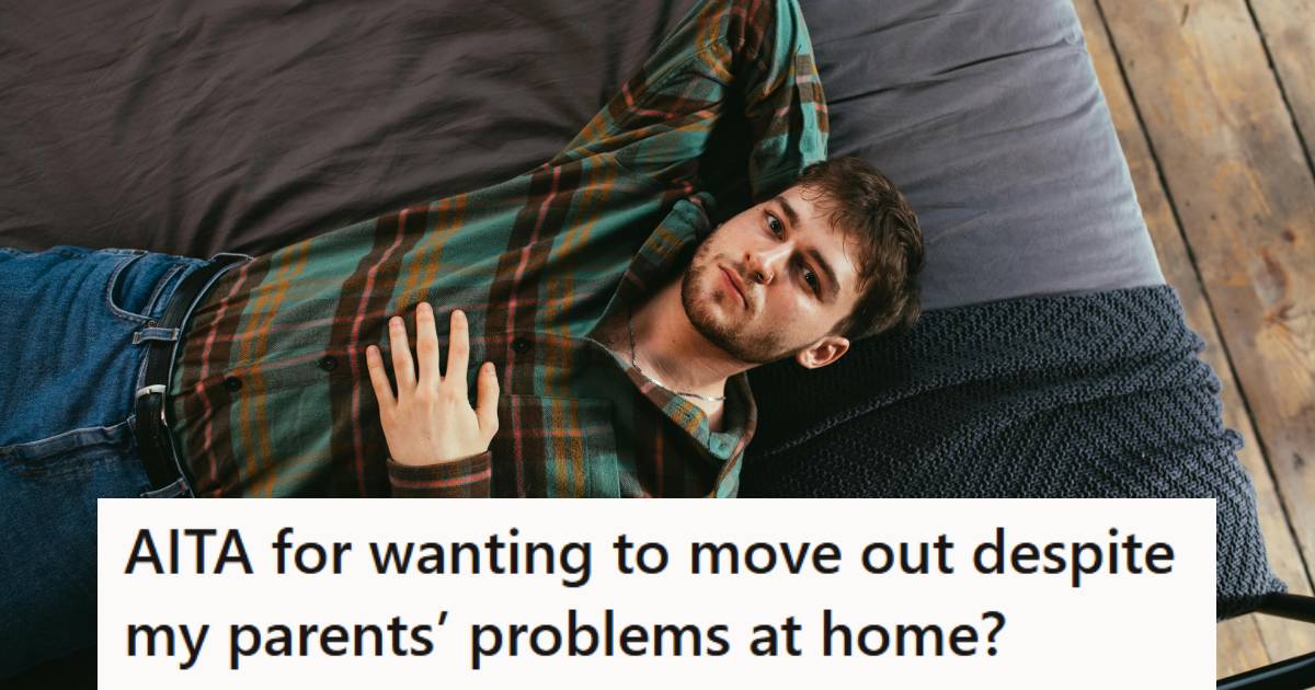 Man lying on his bed, thinking about whether or not he should move