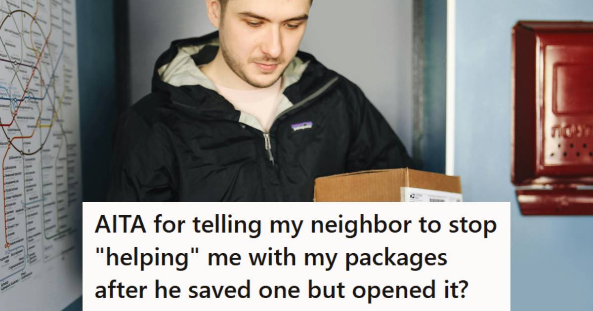 Man in the lobby picking up someone else's package