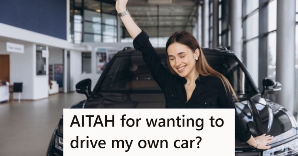 Woman with new car
