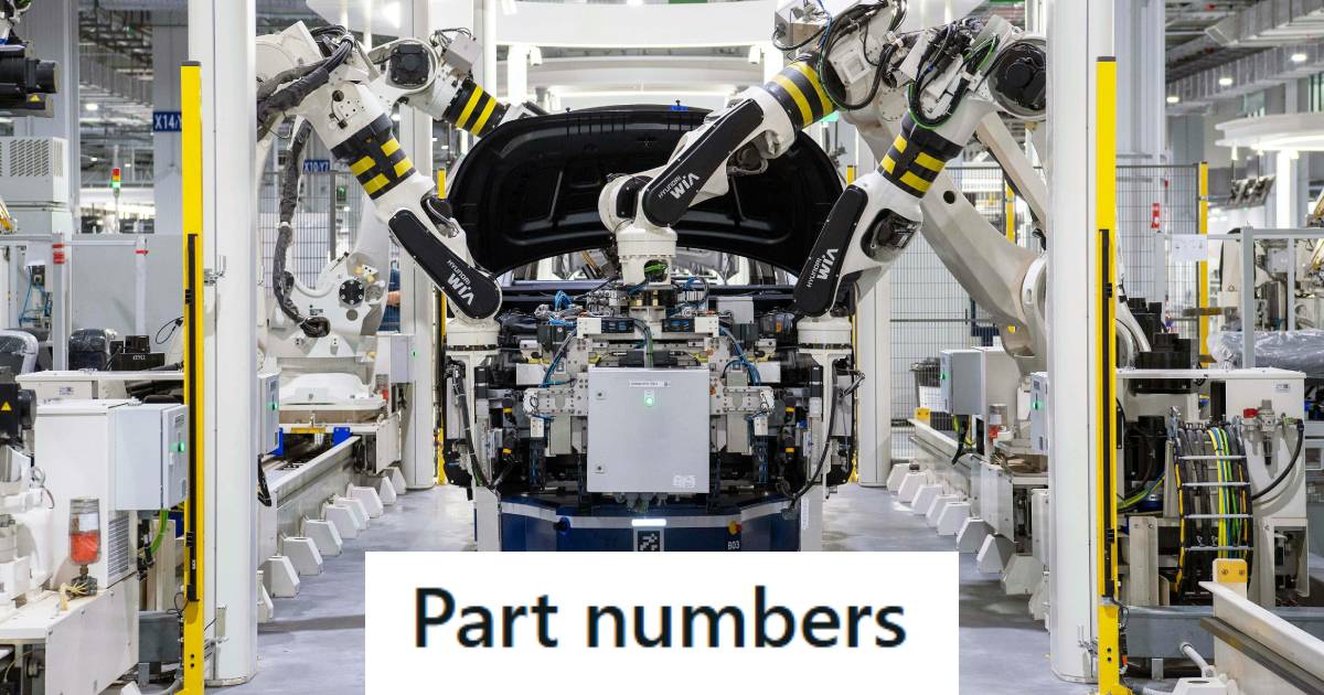 Car being manufactured inside an automaker plant