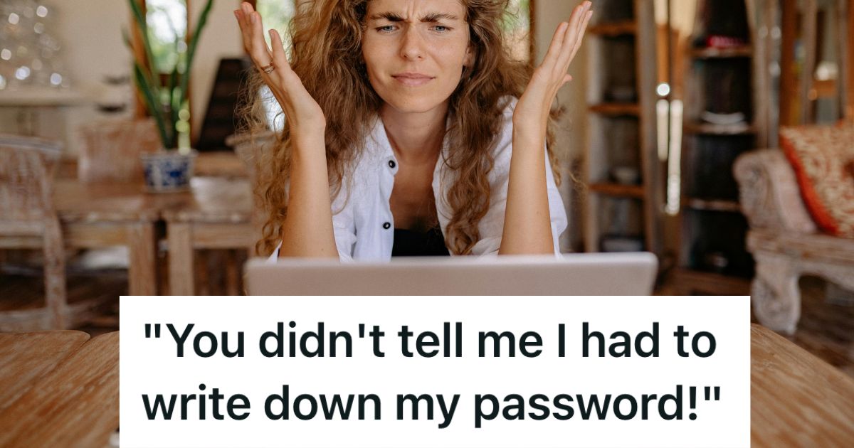 Confused woman looking at the laptop