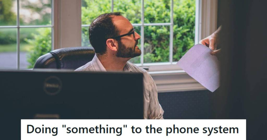 IT guy explaining cost savings to the main boss