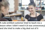 Grocery Store Cashier Told A Customer “You’re Welcome,” But A Woman Overheard And Started Lecturing Her About Saying “Thank You” Instead