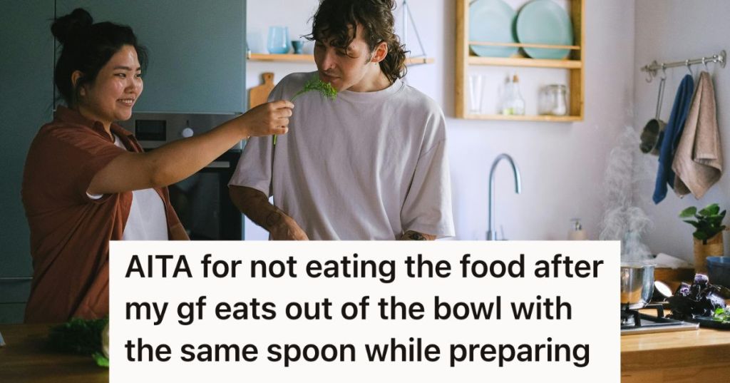Couple cooking together in the kitchen