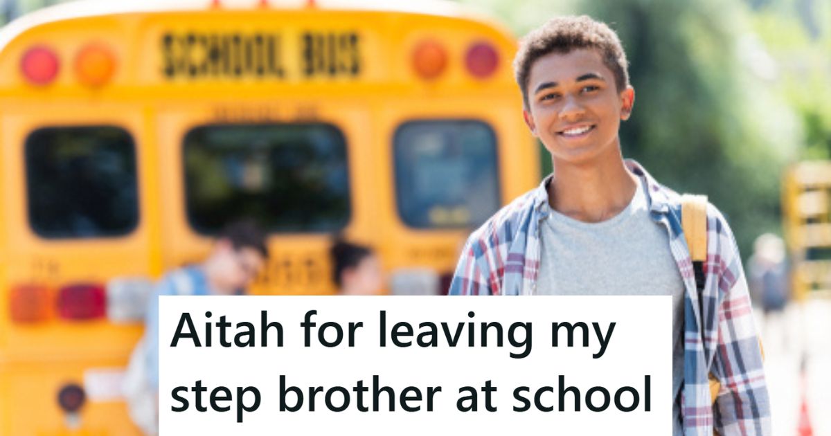 Her Stepmom Asked Her To Pick Her Brother Up From School, But She Couldnt One Day And Her Stepmom Ignored The Text And Freaked Out When She Didnt Pick Him Up Kid waiting for ride