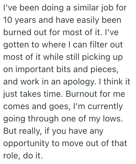 Screenshot of Reddit comments with advice