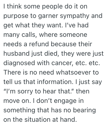 Screenshot of practical solution comments