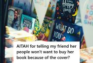 Woman’s Friend Is About To Become A Published Author, But When She Shared The Cover Of Her Book In The Group Chat, They Noticed That The Publisher Used AI