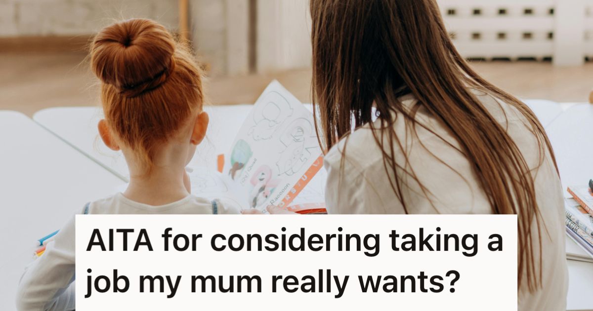 Woman and young girl doing school work