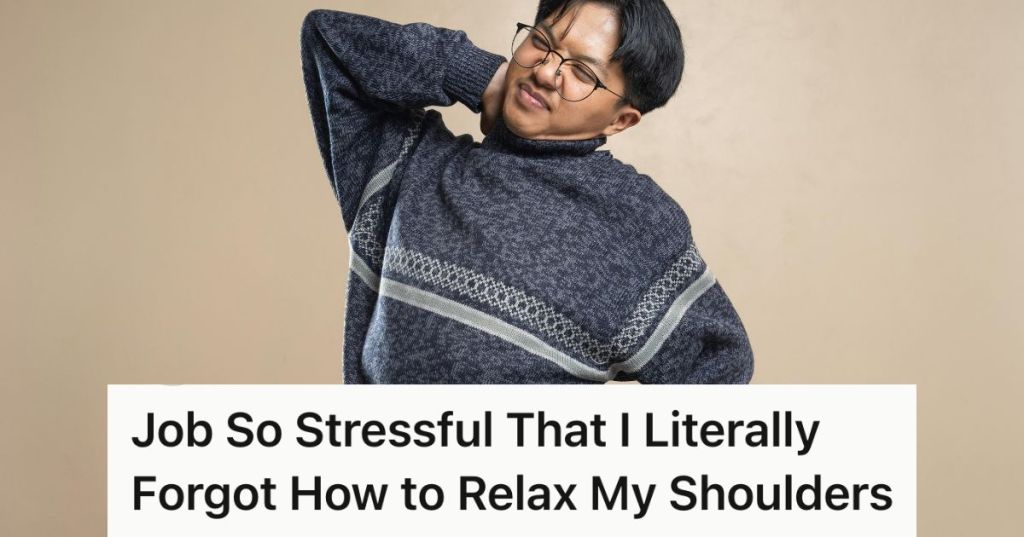Man cracking his back