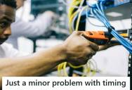 IT Support Specialist Designed Network Layout Based On The Official Plans, But Production Used The New Docks Early And Forced A Last Minute Workaround That Became Permanent