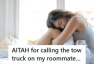 Woman Keeps Getting Woken Up At 4:40AM By Her Roommate Who Illegally Parks Outside Her Windows And Idles Her Car With The Headlights On, So She’s Considering Calling A Tow Truck