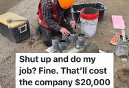 Construction Consultant Notices A Big Mistake On A Job Site, But Instead Of Pointing It Out, She Follows Her Boss’s Orders
