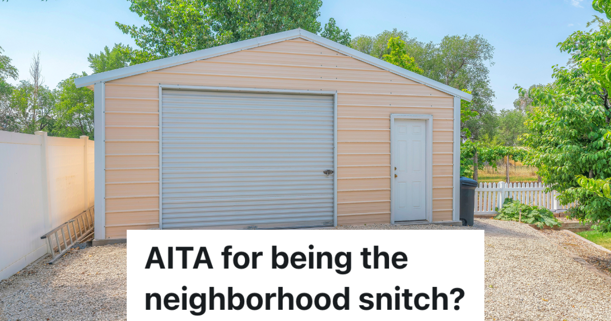 detached garage in driveway