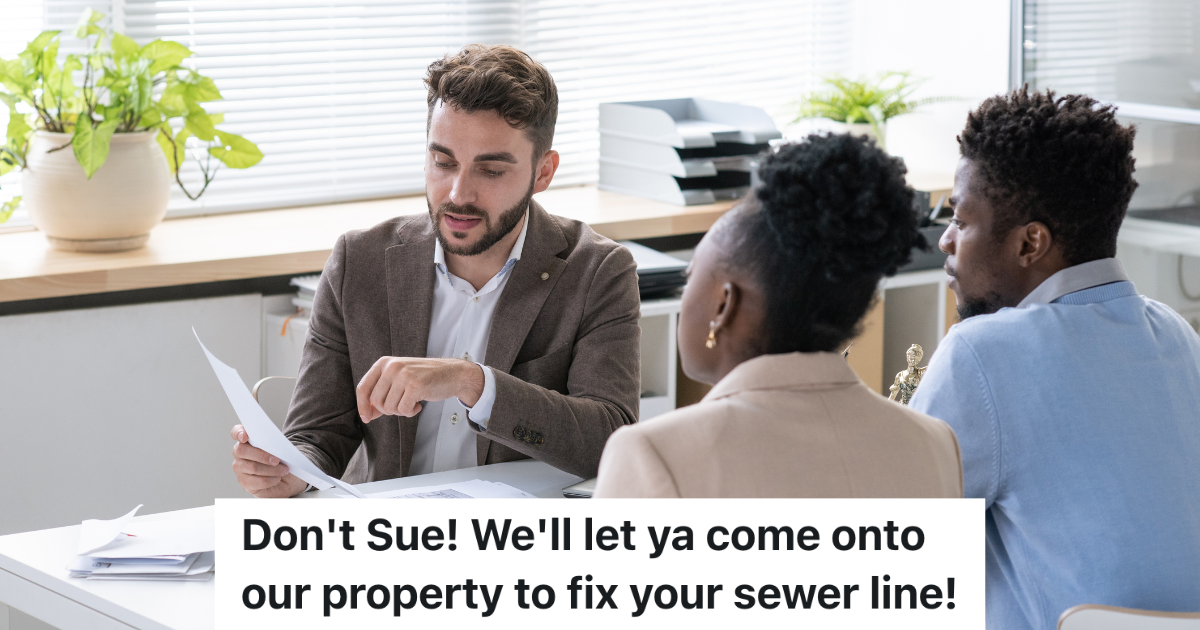 couple talking to a lawyer