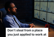 Potential Employee Steals And Fills Out A Job Application At The Same Store, So The Store’s Security Guard Calls The Police