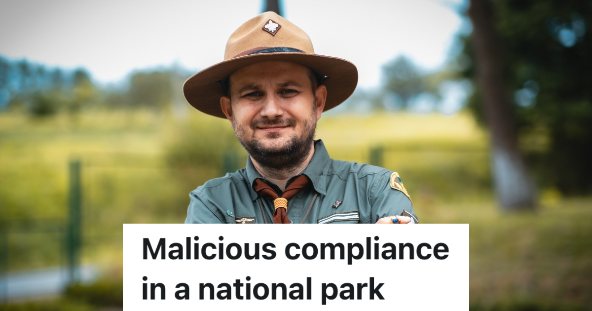 Tourist At National Park Wants A Restaurant Recommendation, But The Park Ranger Isnt Allowed To Give His Two Cents park ranger in uniform