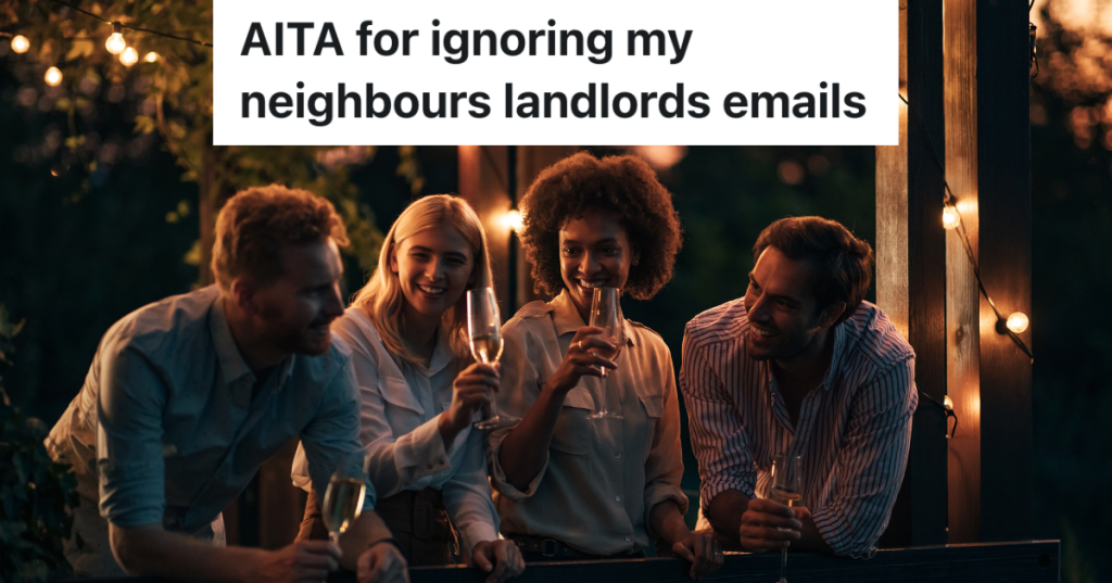 four friends drinking wine outside at night