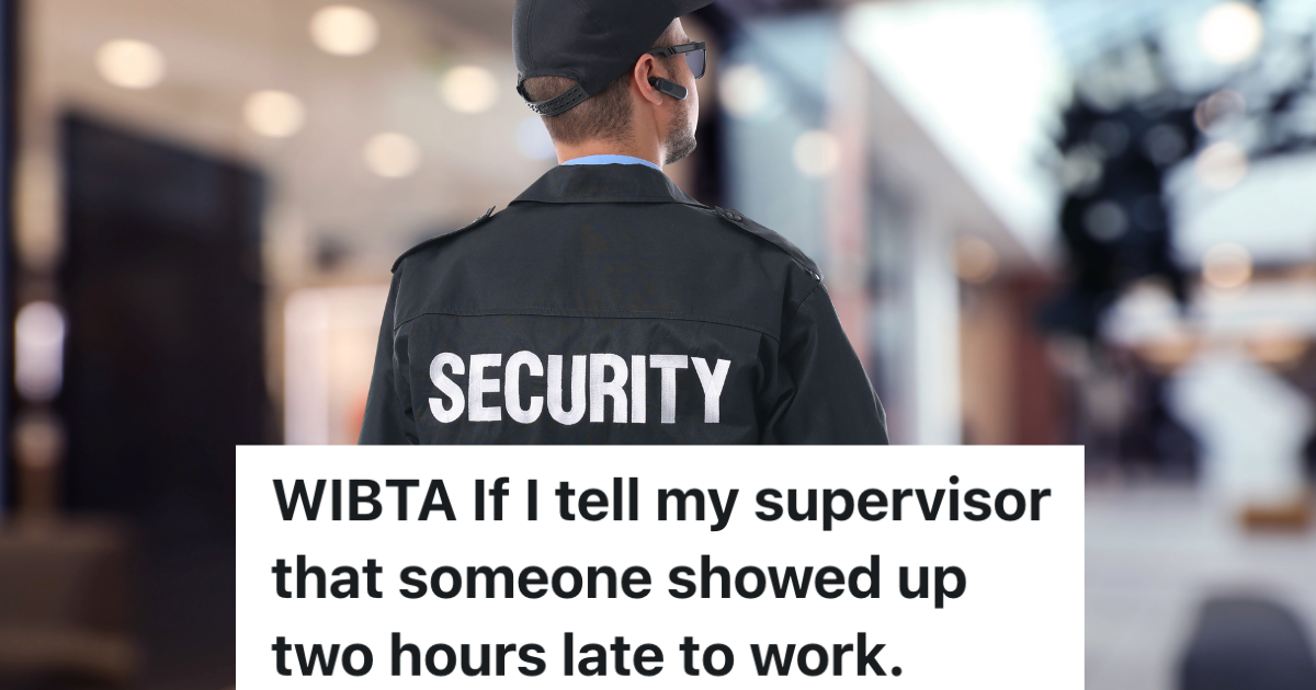 man in black jacket that reads "security"