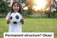 Woman Calls The Police About A Neighbor’s Soccer Goal, So The Neighbor Gets A Permit For A Permanent Installation