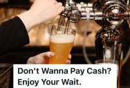 Bar Customer Misunderstands A Bartender’s T-Shirt, But Instead Of Correcting Him, The Bartender Let’s Him Wait