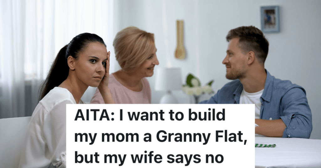 Mother-in-law and son talking and ignoring wife