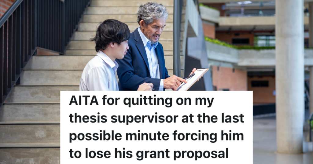 older professor giving advice to student