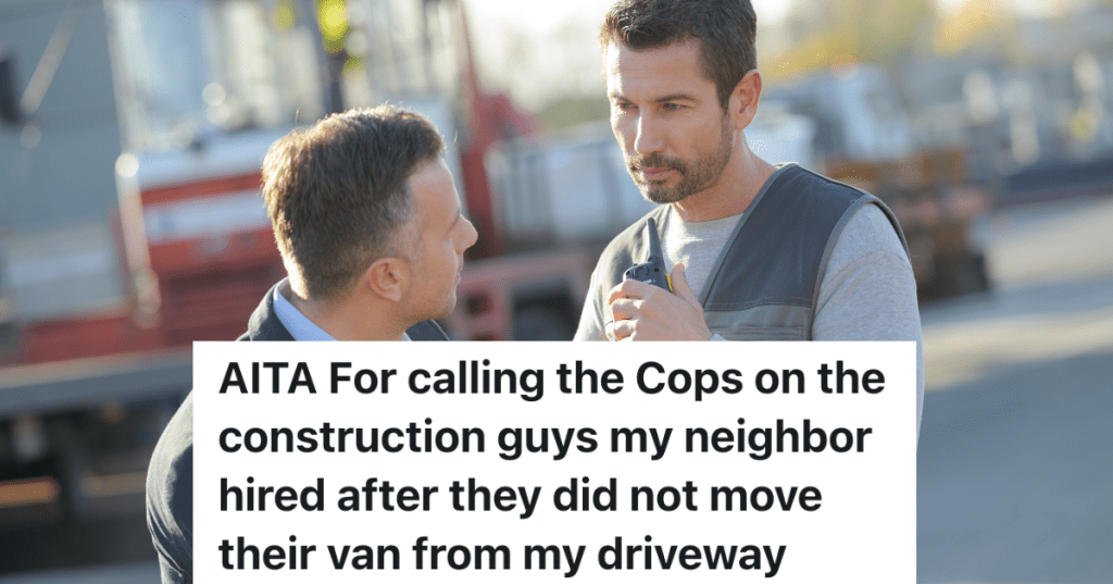 man in suit talking to construction worker
